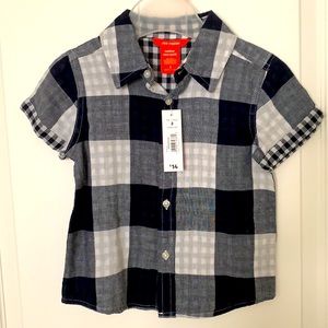 NWT. Joe Fresh Boys Short Sleeve Buttons Size 2T